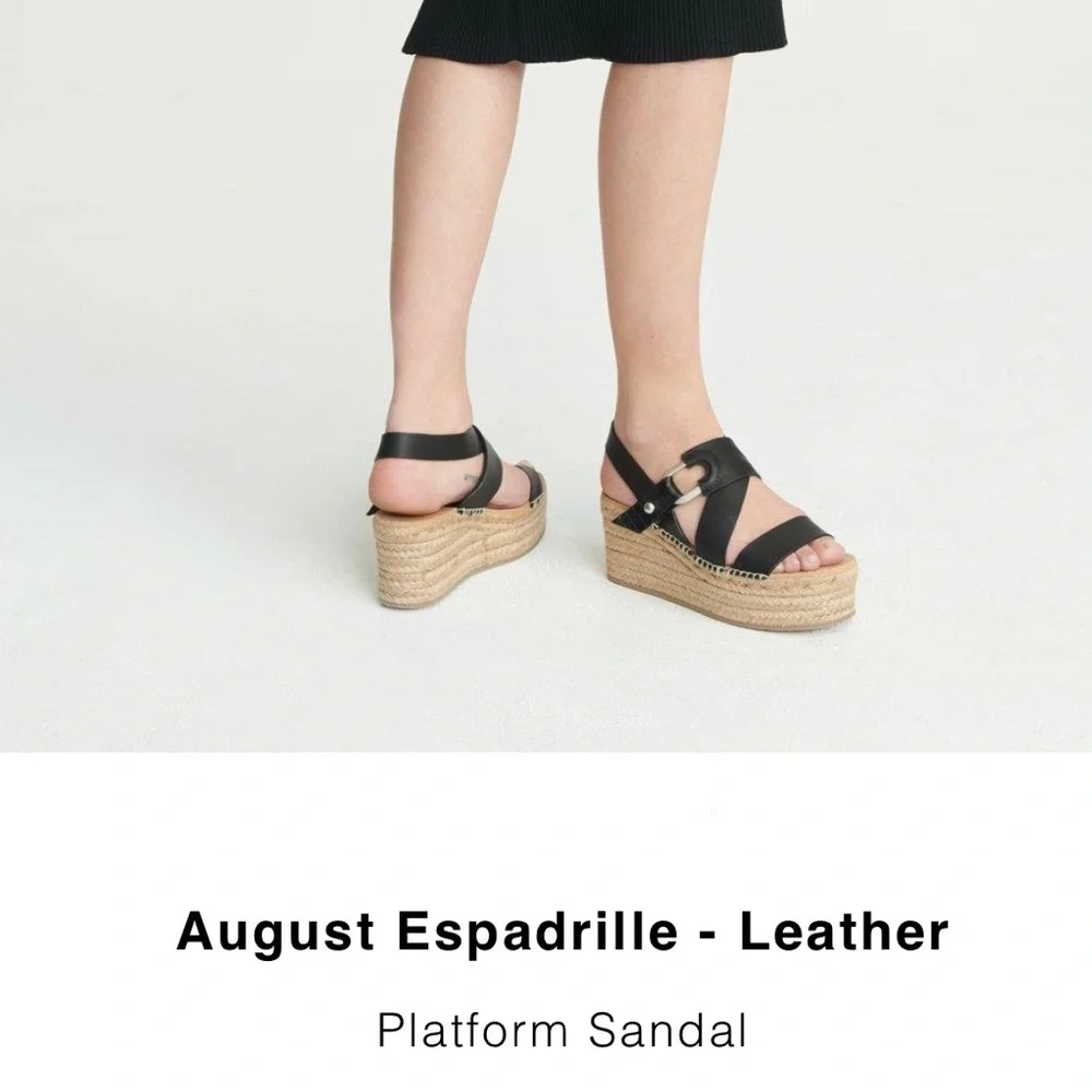 Rag & Bone | August Espadrille‎ Leather Platform Sandal
